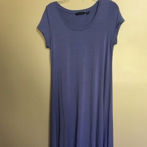 H by HALSTON xsm Dress purple blue s sleeve H/L he